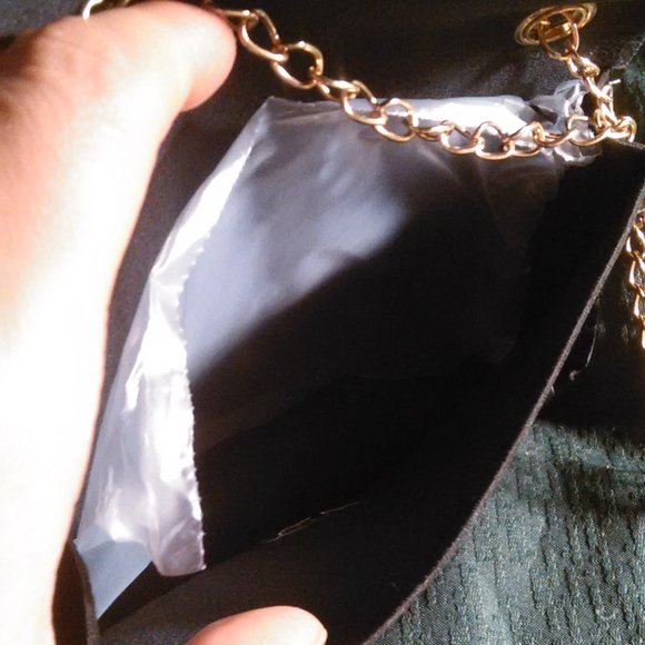 Faux Leather Black Mini Handbag - Picture 9 of 13